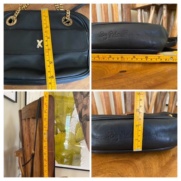 Paloma Picasso Vintage Crossbody Bag Black Leather - Picture 12 of 12